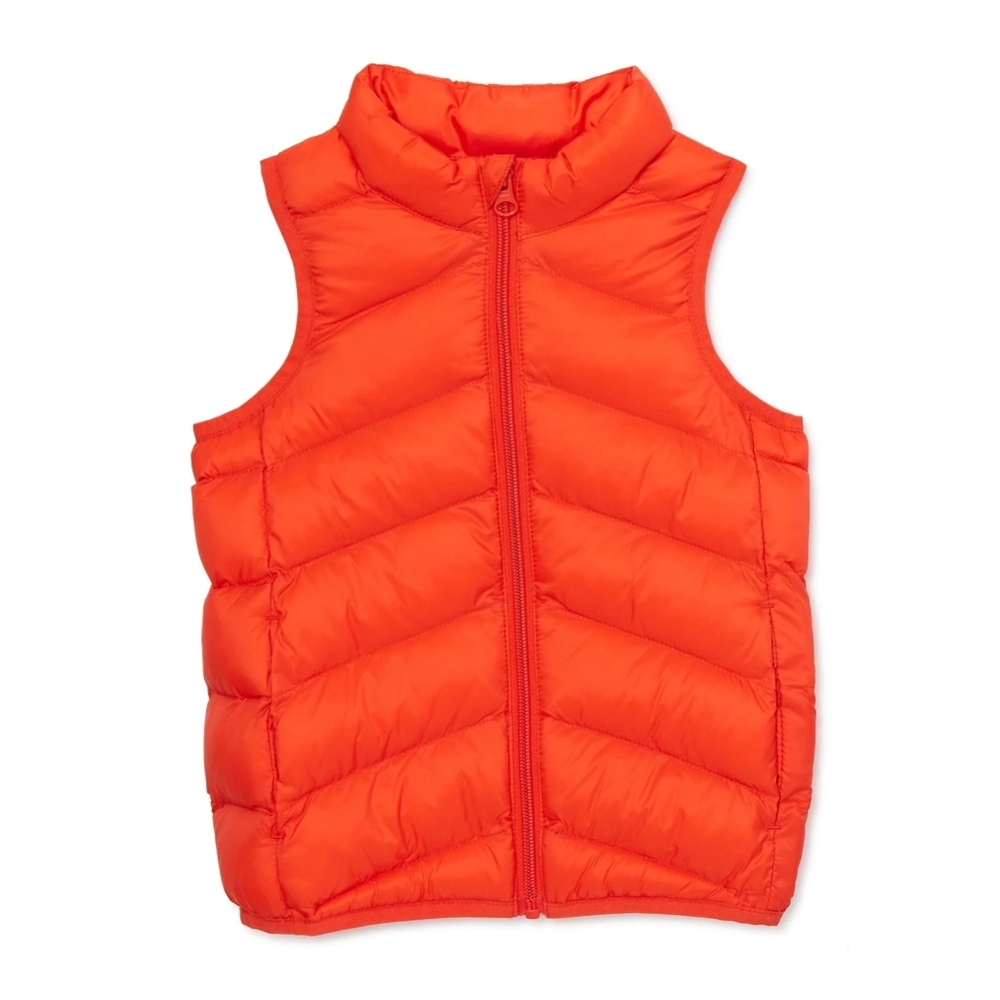 Wonder Nation Baby and Toddler Packable Puffer Vest, Sizes 3T